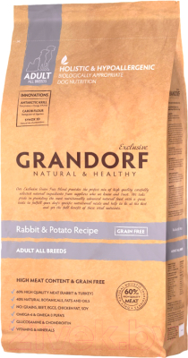 Сухой корм для собак Grandorf Adult Rabbit&Potato (1кг)