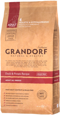 Сухой корм для собак Grandorf Adult Duck&Potato (12кг)