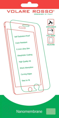 Защитное стекло для телефона Volare Rosso 5D для iPhone X (черный)