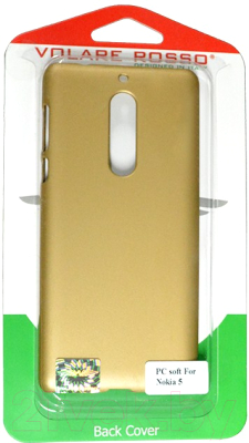 Чехол-накладка Volare Rosso Soft-touch для Nokia 5 (золото)