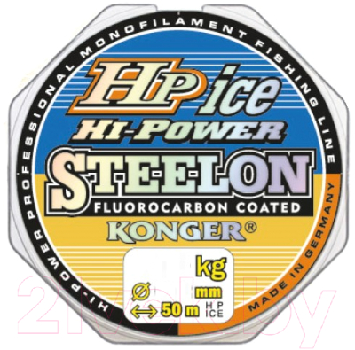 Леска монофильная Konger Steelon Hi Power Fluorocarbon Ice 0.14мм 50м / 241050014