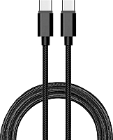 Кабель Atom USB Type-C 3.1 - USB Type-C 3.1 (1.8м, черный) - 