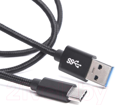 Кабель Atom USB Type-C 3.1 - USB А 3.0 (1.8м, черный)