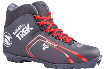 Ботинки для беговых лыж TREK Level 2 S (черный/красный, р-р 44)