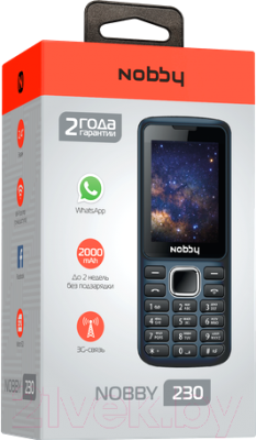 Мобильный телефон Nobby 230 (темно-синий)