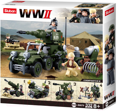 

Конструктор Sluban, Броневик с фигурками / M38-B0679