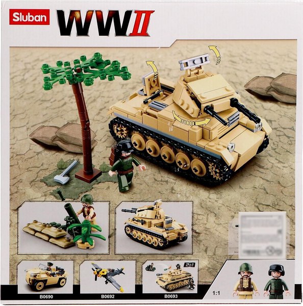 Конструктор Sluban Танк с фигурками / M38-B0691 (356эл)