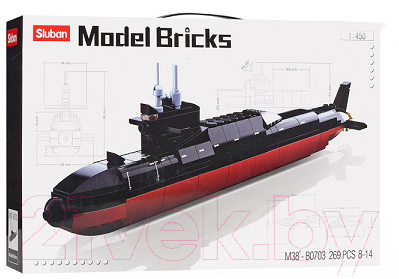 Конструктор Sluban Подводная лодка / M38-B0703 (269эл)