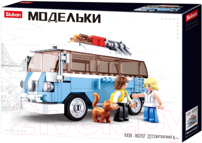 

Конструктор Sluban, Машинка с фигурками / M38-B0707