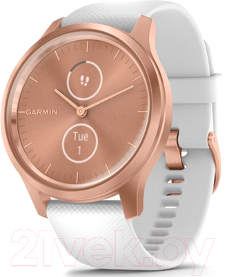 Умные часы Garmin Vivomove Style / 010-02240-20 (золото/белый)
