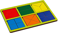 Развивающая игрушка Paremo Вкладыши 6 квадратов / PE720-31 - 