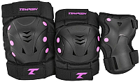 Комплект защиты Tempish Taky / 102000070 (M, черный/розовый) - 