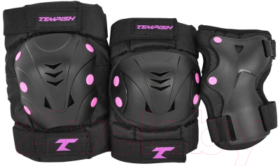 Комплект защиты Tempish Taky / 102000070 (M, черный/розовый)