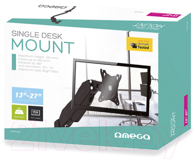 Кронштейн для монитора Omega Single Desk Mount / OUPC12S