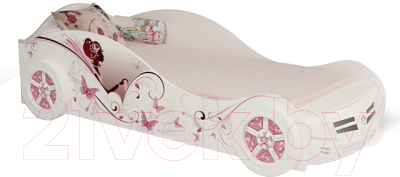 Стилизованная кровать детская ABC-King Фея 90x160 / FA-1000-160SW (белый)