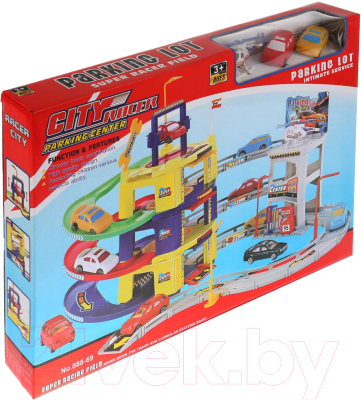 Паркинг игрушечный Shantou С 3 уровня и машинками / B1762849