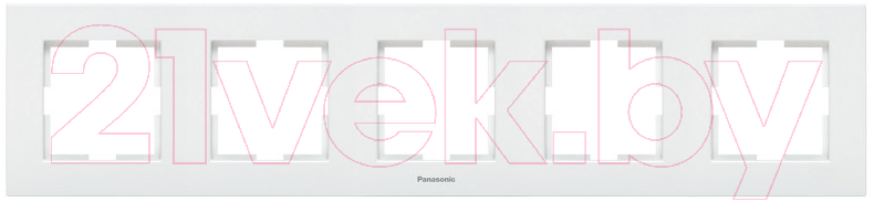Рамка для выключателей и розеток Panasonic Arkedia WMTF08052WH-BY