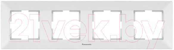 Рамка для выключателей и розеток Panasonic Arkedia WMTF08042WH-BY