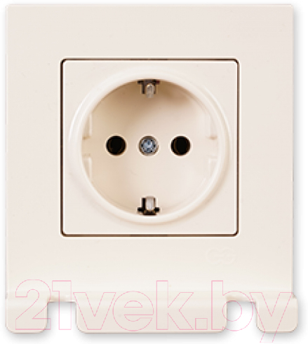 Розетка Gunsan Eqona 01401205-100115 (кремовый)