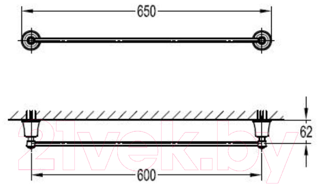 Держатель для полотенца Art&Max Liberty AM-F-8981