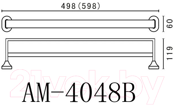 Держатель для полотенца Art&Max Ovale AM-4048B