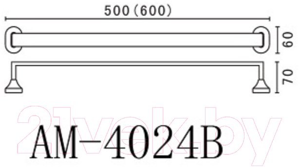 Держатель для полотенца Art&Max Ovale AM-E-4024B