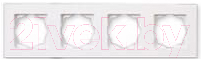 Рамка для выключателя Gunsan Eqona 01409300-000145 (белый)