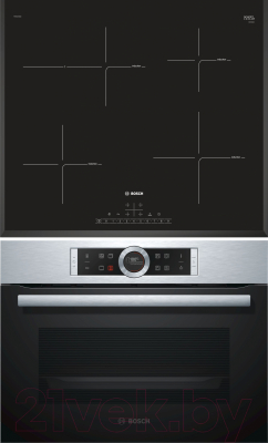 

Комплект встраиваемой техники Bosch, CBG633NS3 + PIF651FB1E