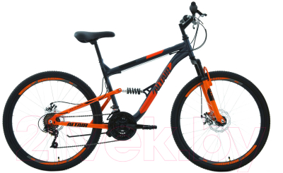 Велосипед Forward Altair MTB FS 2.0 Disc 26 2020 / RBKT0SN6P016 (16, серый/оранжевый)