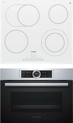 

Комплект встраиваемой техники Bosch, CBG633NS3 + PKN652FP1E