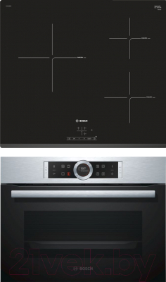 

Комплект встраиваемой техники Bosch, CBG633NS3 + PUC631BB1E