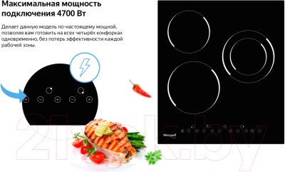 Электрическая варочная панель Weissgauff HVF431B