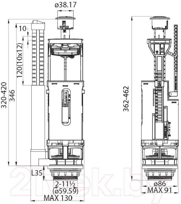 Арматура Iddis F012400-02K