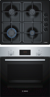 

Комплект встраиваемой техники Bosch, HBF114BS0R + PBP6C6B91R