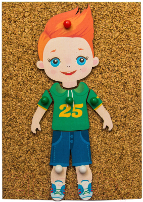 

Развивающая игрушка WoodLand Toys, Веселые гвоздики. Модники / 118110