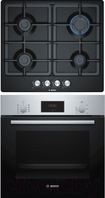 

Комплект встраиваемой техники Bosch, HBF114BS0R + PGP6B6O90R