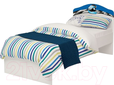Односпальная кровать детская ABC-King La-Man / LM-1002-160 (синий)