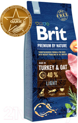

Корм для собак Brit, Premium by Nature Light / 526604