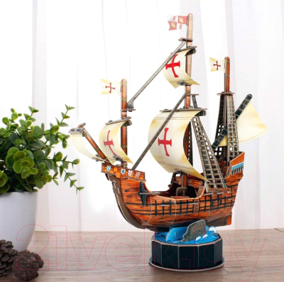Корабль игрушечный CubicFun Корабль Санта Мария / T4031h