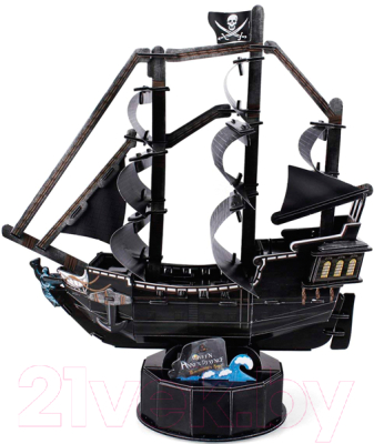 Корабль игрушечный CubicFun Корабль Месть Королевы Анны / T4035h