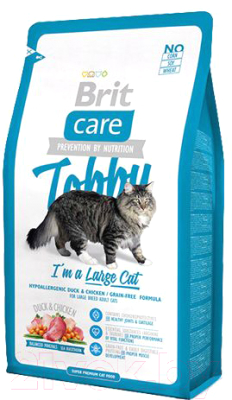 Сухой корм для кошек Brit Care Cat Tobby I'm a Large Cat / 512997 (2кг)