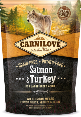 Сухой корм для собак Carnilove Salmon & Turkey for Large Breed Adult / 150828 (1.5кг)