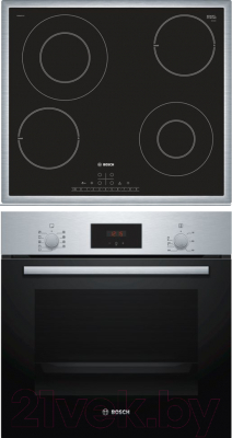 

Комплект встраиваемой техники Bosch, HBF114BS0R + PKG645FP1G