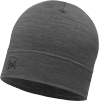 Шапка Buff Lightweight Merino Wool Hat Solid Grey (113013.937.10.00) - 