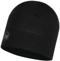 Шапка Buff Midweight Merino Wool Hat Solid Black (118006.999.10.00) - 