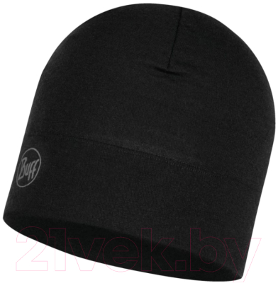 Шапка Buff Midweight Merino Wool Hat Solid Black (118006.999.10.00)