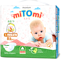 

Подгузники детские MiTomi, Premium S до 6 кг