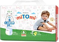 

Подгузники-трусики детские MiTomi, Premium XL от 12 до 22кг