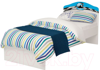 Односпальная кровать детская ABC-King La-Man / LM-1002-160-B (голубой)