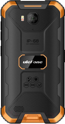 Смартфон Ulefone Armor X6 (черный/оранжевый)